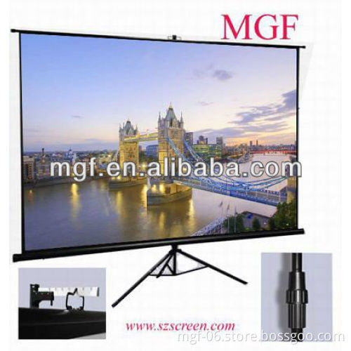 100''1:1 Portable Tripod Manual Roll up Projection Screen Stand